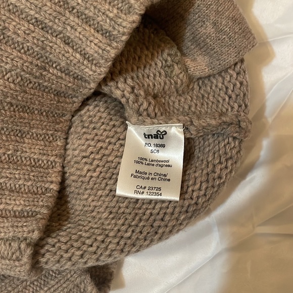 TNA 100% Lambswool Zip Cardigan Sweater - Picture 3 of 6